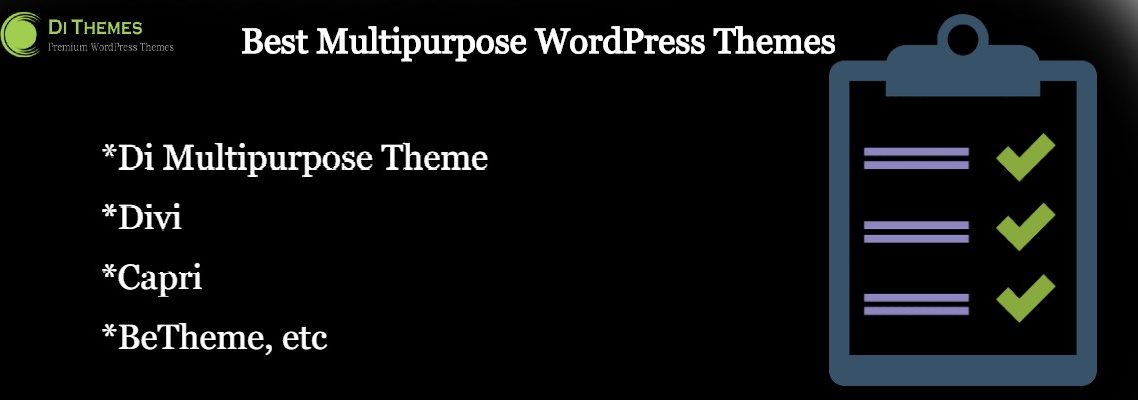 list multipurpose WordPress themes