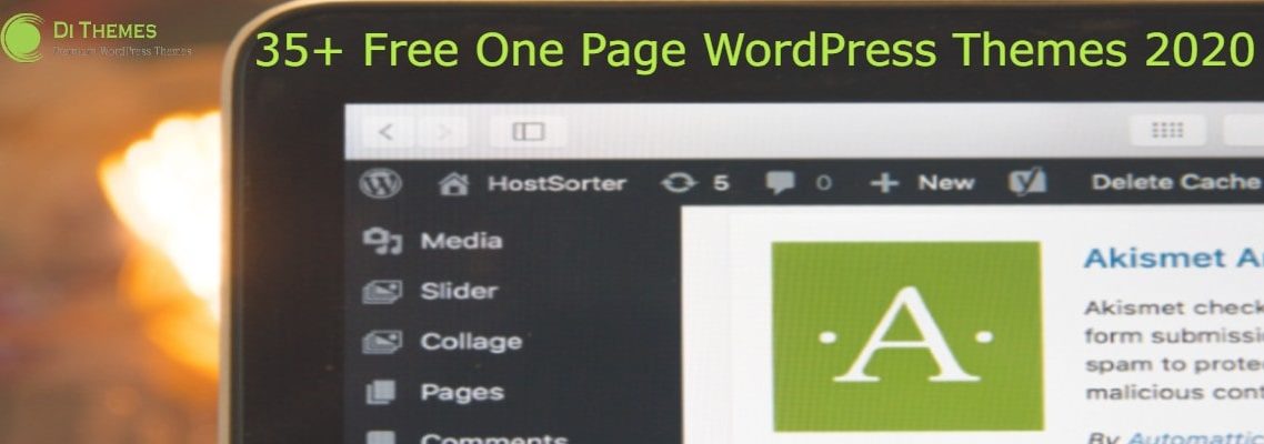 one page WordPress theme