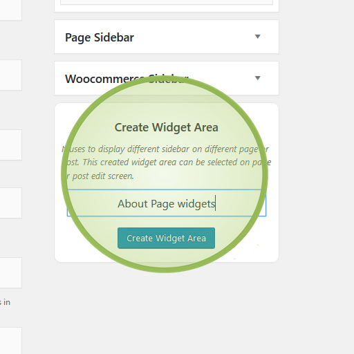 Create Custom Sideabr