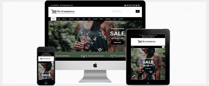 eCommerce Free WordPress Theme Documentation publishing your personal or company portfolio, showcasing your products, or services