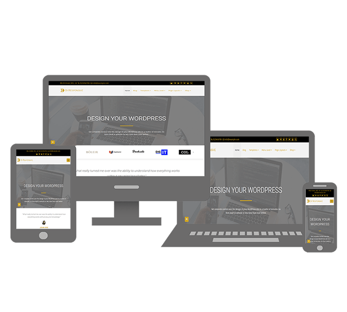 Di Responsive WordPress Theme For Your Business, It works in all devices whether small or large.